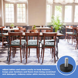 DSLSQD 12 Pack Furniture Leveling Feet Adjustable Furniture Feet Table Legs Heavy Duty Leveling Feet Screw on Furniture Levelers for Table Cabinets Chairs Bar Stool Desk Dresser Wood Legs (M6) DSLSQD