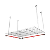 HyLoft Overhead Garage Storage Rack, Adjustable Ceiling Storage for Garage, Heavy Duty Steel Garage Storage System, 60-Inch x 45-Inch, White HyLoft