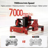 Mini Laser Engraving Machine, Woxcker S1 1.6W Portable Laser Engraver No Need Installation 130mm x 130mm Bed Size 0.05 Laser Spot for DIY, Pager, Wood, Acrylic, Leather, Leaf, Beginner-Friendly Woxcker