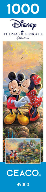 Ceaco - Thomas Kinkade - Disney - Mickey & Minnie - Sweetheart Cove - 1000 Piece Jigsaw Puzzle Ceaco