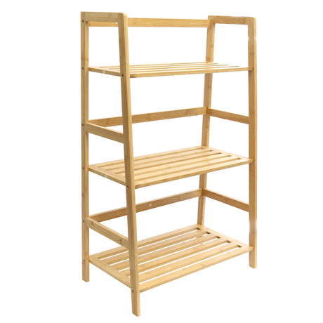 RoyalHouse Bamboo 3-Tier Bookcase, Storage Rack, Plants Stand Display Shelf, Perfect Multi-Functional Book Shelf and Storage Rack for Living Room, Bedroom, Kitchen, Office RoyalHouse