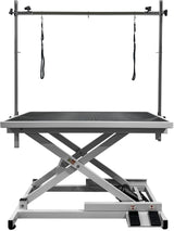 PawBest Large Professional Electric Lift Dog Grooming Table - Durable, Heavy Duty, Height Adjustable Pet Grooming Table w/Levelers, Dog Grooming Arm, Loops, Anti Slip Tabletop PawBest