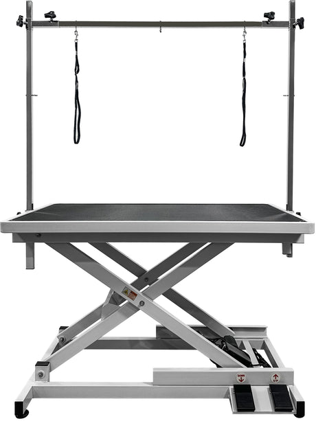 PawBest Large Professional Electric Lift Dog Grooming Table - Durable, Heavy Duty, Height Adjustable Pet Grooming Table w/Levelers, Dog Grooming Arm, Loops, Anti Slip Tabletop PawBest
