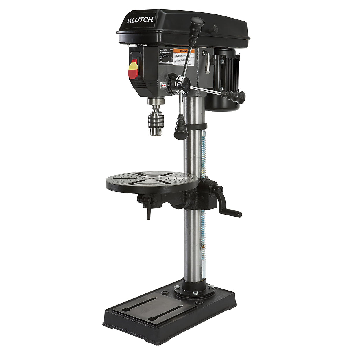 Klutch 13in. Benchtop Drill Press, 3/4 HP, 120 Volts, 5/8in. Chuck w/1in. Drilling Capacity, 45° Table Tilt Klutch