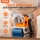 VEVOR 10AMP Belt Sander, 4" x 24" Belt Sanders for Woodworking with 6 Speeds 274-480 m/min, Powerful Sander Machine with 2 in 1 Vacuum Adapter, 2 VEVOR