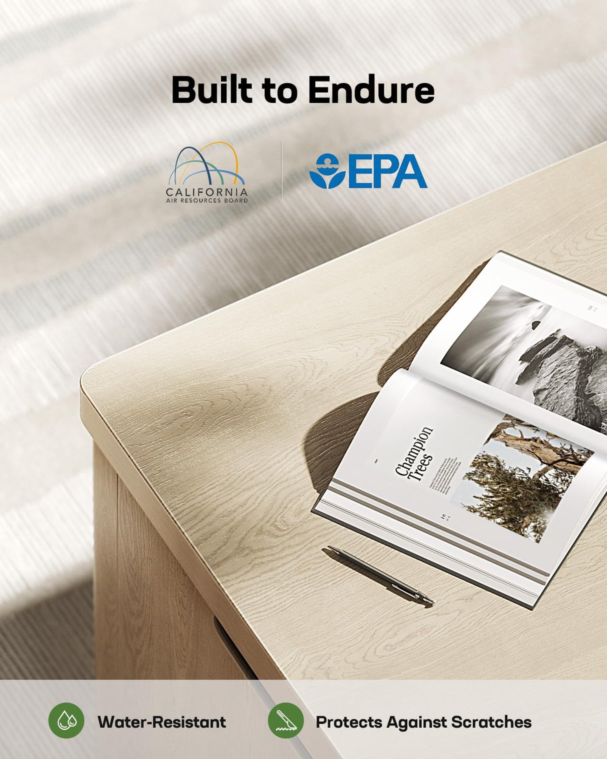 Marsail Lift Top Coffee Table with Open & Hidden Storage, Modern Fluted Coffee Table with Smooth Lift Mechanism, Sturdy Space-Saving Center Table for Home Living Room, Office, Natural Oak Marsail