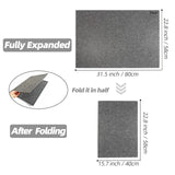 TELY Foldaway Puzzle Board Felt Mat for up to 1000 Pieces of Jigsaw Puzzle, Foldable for Easy Storage, Portable Puzzle Pad, (Black/9mm Thickness) TELY