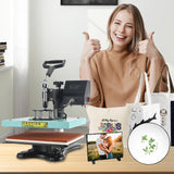 ColorSub 9x12 Inch Heat Press Machine, Professional Swing Away T-Shirt Press Machine for HTV, Sublimation, Heat Transfer Projects Teal ColorSub