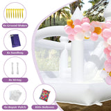 15FT White Bounce House with Slide Ball Pit for Adults Big Kids,100% PVC Commercial Bounce House with 1100W Blower,Large Inflatable Bounce House for Birthday Party Wedding 15ft x 15ft x 10ft awesmflate