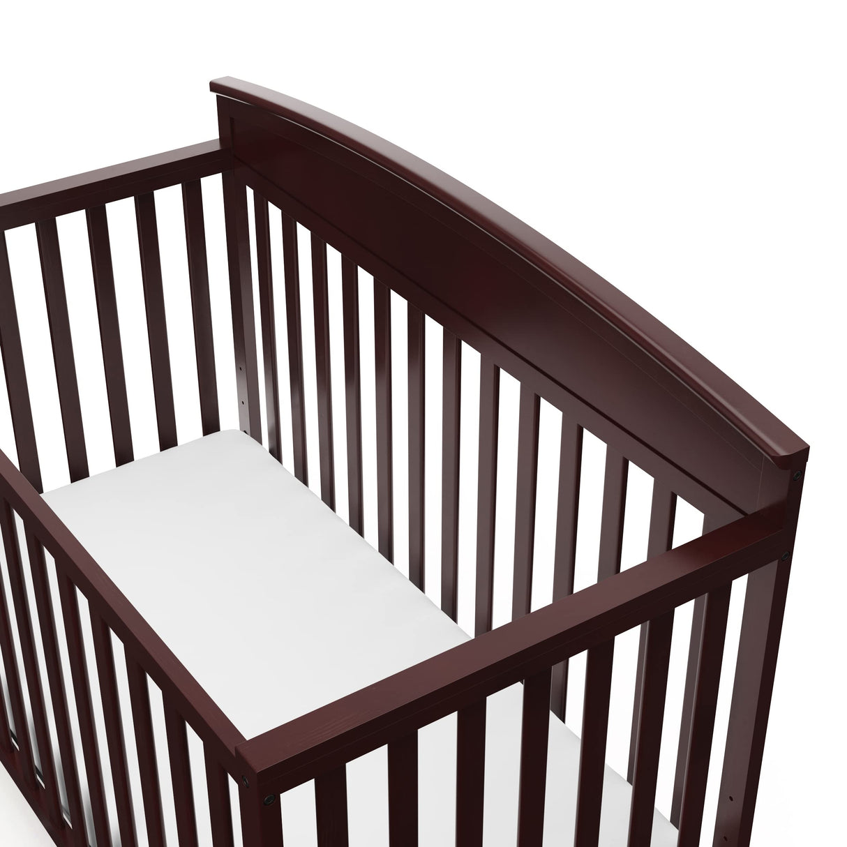 Graco Benton 5-in-1 Convertible Crib (Espresso) – GREENGUARD Gold Certified, Converts from Baby Crib to Toddler Bed, Daybed and Full-Size Bed, Fits Standard Full-Size Crib Mattress Graco