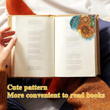 LINGFANG 4 Pcs Diamond Painting Bookmark, DIY Corner Book Makers for Adults Book Lovers, Diamond Dot Art Beginners, Small Diamond Art Kits, Paint by Art Crafts Gift for Women Girls (Heart Flower) LINGFANG