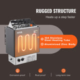 VEVOR Sauna Heater,220V Electric Sauna Stove, Steam Bath Sauna Heater 3h Timer and Adjustable Temp for Max. 176-318 Cubic Feet, (4.5KW) FCC Certification VEVOR