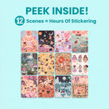 Princess Sticker Book Activity for Kids, World of Princesses by Cupkin, Toddler Airplane Travel Essentials, 500+ Stickers for Kids 12 Scenes + Coloring Book Pages, Girly Kid Gift, Crafts Ages 2-8 CUPKIN