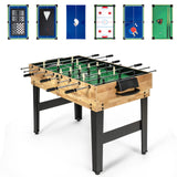Giantex 10-in-1 Multi Game Table, Combo Game Table Set w/Hockey, Foosball Pool Ping-Pong Chess Cards Checkers Bowling, Shuffleboard, Backgammon, Adult Size Foosball Table for Game Room, Family Giantex