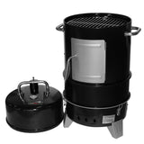 Grill Boss 4 Tier Vertical Freestanding Charcoal Smoker Portable BBQ Grill with Temperature Gauge for Outdoors, 564 Square Inch Cooking Area, Black GRILLBOSS