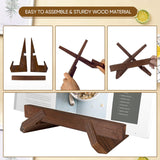 Cookbook Stand, Stylish Recipe Book Holder, Wooden Cookbook Holder, Multifunctional Photo Picture Frame Display Stand Cook Book Holder Stand for Home Kitchen Counter Tabletop Decor Openfly