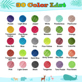 Yungden 1.75mm 3D Pen Filament Refills, 30 Colors 3D Pen Colors, Each Color 10 Feet, Total 300 Feet, Compatible with MYNT3D and SCRIB3D 3D Pens, Not Used for 3Doodler Pen (3D Pen Not Included) Yungden