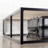 ZINUS Joseph Metal Platform Bed Frame with Wood Slat Support – Sturdy Design for Queen Mattress, No Box Spring Needed Zinus