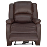 RecPro Charles Collection | 30" Powered Zero Wall Recliner | Wall Hugger Recliner | RV Living Room (Slideout) Chair | Mahogany, 1-Pack RecPro