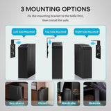 DwlSpce Gun safe, Biometric Gun Safe for Handgun, 4 Ways Quick Access with Fingerprint, PIN Code, Key, APP, Auto Sliding Mounted Bedside Pistol Safe for Car, Truck, Desk, Nightstand, Wall, Dresser DwlSpce