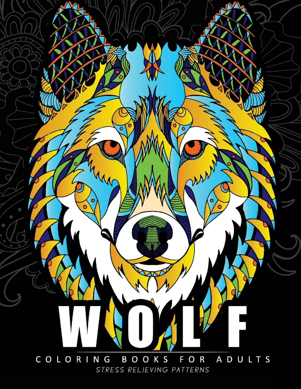 Wolf Coloring books for adults: Amazing Wolves Design (Animal Coloring Books for Adults) CREATESPACE