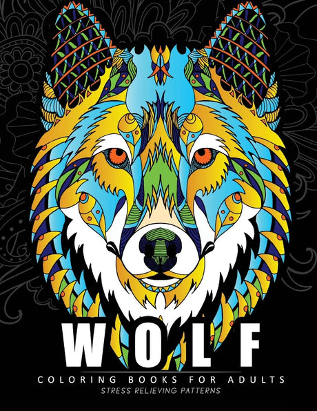 Wolf Coloring books for adults: Amazing Wolves Design (Animal Coloring Books for Adults) CREATESPACE
