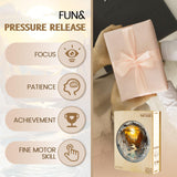 Wooden Puzzle for Adults-3D Vision Effect Wooden Puzzle Unique Shape Advanced Cave Wooden Jigsaw Puzzle for Adult, Wood Puzzles,Challenge Wooden Jigsaw Puzzle (M-11.4 * 11.4in-200pcs) Welsky