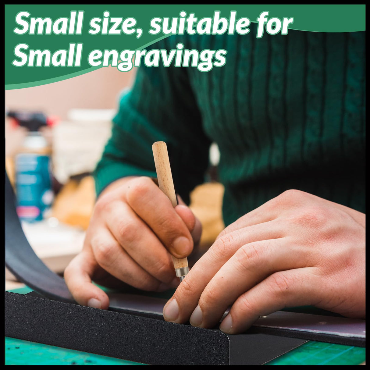 Suzile Block Printing Kit Include 1 Pcs Bench Hook and Inking Plate 2 Pcs Linoleum Block 1 Set Linoleum Cutter with 6 Type Blades 1 Brayer Roller for Carving Printmaking Stamp Tools Suzile