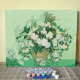 Vincent Van Gogh Masterpiece Series Paint by Numbers for Adults by Tococoo, DIY Adult Paint by Number Kits for Beginners on Canvas Rolled 16"x 20" Unframed (Van Gogh Roses) Tucocoo