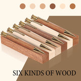 30 Pieces Exotic Wood Pen Blanks Pen Turning Supplies, Black Walnut, Hard Maple, Beech, Sapele, Cherry, and Merbau DIY Crafts Pen Turning Kit for DIY Crafts,5 x 3/4 x 3/4 Inches Yookeer