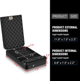 Gun Safe for Pistol, Quick Access Handgun Safe Firearm Lock Box,Gun Case for Home/Car/Travel - Keypad/Key Access,Silent Mode (PIN Code Version) LANGGER V