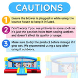 Causeair Big Inflatable Bounce House for Party Fun,15ft x 14.8ft,Double Basketball Hoop,Throw Ball Game,Reinforced PVC Bounce Floor,Jumping Bouncy Castle Holds 6 Kids causeair