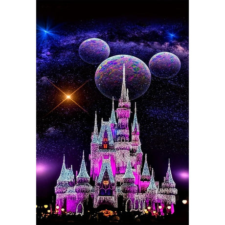 LumiCraft Starry Castle Diamond Art Kits for Adults, Cartoon Diamond Painting Kits, 5D Full Drill Crystal Rhinestones Art Kits for Beginner Home Wall Decor 12x16in LumiCraft