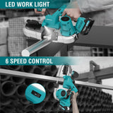 ONEMANA Cordless Bandsaw, 20V Brushless Portable Bandsaw, 2.5" Deep Cut Metal Band Saw, 6 Speeds Band Saw for Cutting Metal,woodworking,Pipe, Conduit (Battery Included) ONEMANA