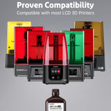 ELEGOO ABS-Like 2.0 3D Printer Resin 2000g Grey, Rapid Precise Printing Resin 405nm LCD UV-Curing for LCD 3D Printer ELEGOO