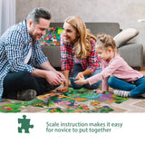 TAOZI&LIZHI Jumbo Jigsaw Puzzles, Jungle Animals, Large Floor Puzzle for Kids Ages 3-5, 4-8, Christmas Toddler Puzzles with Hand-held Gift Box, Preschool Learning & Education Toys(46 pcs, 2 x 3 feet) TAOZI&LIZHI