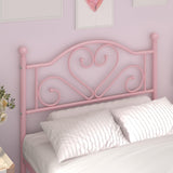 Weehom Twin Bed Frames with Headboard, Heavy Duty Metal Platform Bed Under Bed Storage Space Easy Assembly for Kids Girls Adults, Pink Weehom