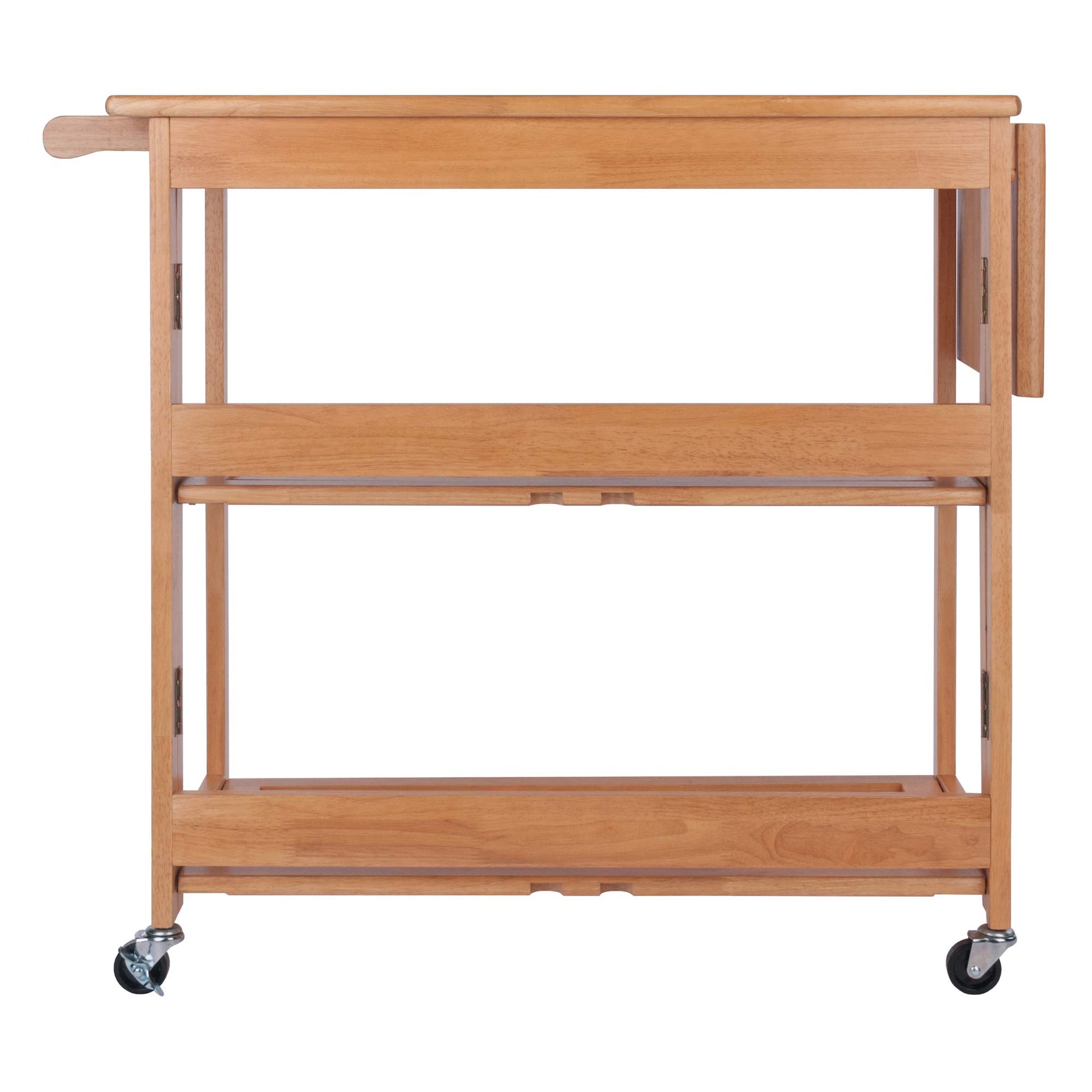 Winsome Radley Kitchen Cart, Light Oak - WoodArtSupply