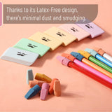 Mr. Pen- Pencil Erasers Set, 66 Pack, 6 pc Hand-Held(Pastel Colors) & 60 pc Pencil Top Erasers(Twilight Colors), Latex-Free, No Smudge & No Paper Tear Mr. Pen