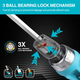 DURATECH 2PCs Ratcheting Screwdriver Set, 12-in-1 Multi-bit Standard/Stubby Screw Driver Set, Premium S2 Steel, Innovated Bits Quick-Load Mechanism, with Phillips, Slotted, Torx, Square Bits DURATECH