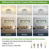 HOPGGIE 11.8 Inch Crystal Chandelier Modern Chandelier Light Mini Chandelier Semi Flush Mount Ceiling Light Fixture Small Chandelier for Bedroom Hallway Kitchen Foyer Closet (Chrome) HOPGGIE