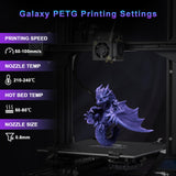 YOUSU 3D Printer Filament Galaxy PETG Filament 1.75mm +/- 0.02mm,Glow in The Dark Laser Chameleon Series 3D Printing Filament Bundle,Multi Color Filament 250g X 4 Color Pack Yousu
