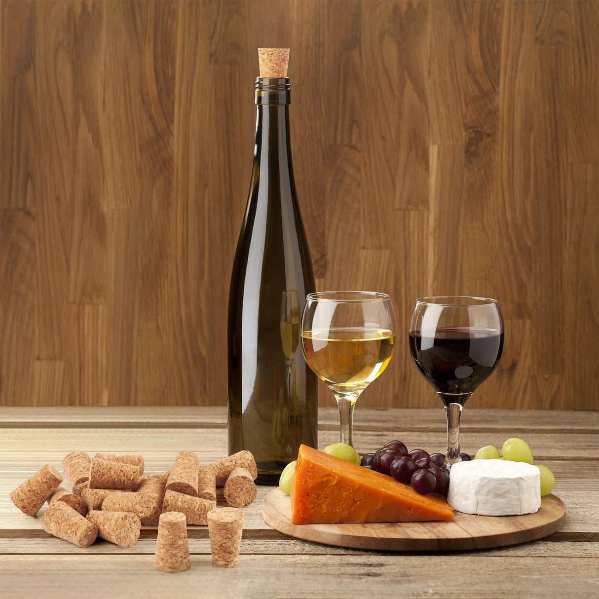 20 Pack Soft Wood Tapered Corks, Leakproof Plugs for Wine, Beer & Liquor Bottles, DIY Crafts 0.940.671.38 In Svalor