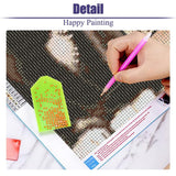 STGLCR 5D Cat Diamond Painting Kits for Adults,Diamond Art Cute Animal Inspirational Diamond Art Kits for Adults,DIY Full Round Drill Diamond Dots with Gem Arts for Home Wall Decor 16 X 12inch STGLCR