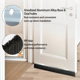 Retsun 9 Sets 2.5 x 39.37 (100CM) Inches Door Brush Sweeps Seal Garage Door Seals Garage Roll Up Door Brush Sweep Durable Easy Mounting for Exterior Doors (9 Sets, 2.5 Inches) Retsun