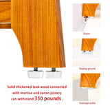 24" Teak Shower Bench With Shelf/Shower Benches For Inside Shower/Teak Shower Seat/Bathroom Bench/Teak Wood Benches For Showers/For Spa, Showers, Pools And Other Wet Environments,Patented Designs. NNN