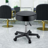 VEVOR Rolling Stools with Wheels, 400 LBS Weight Capacity Adjustable Height Stool with Ultra-Thick Seat Cushion, Swivel Stools Chair for Salon, Bar, Home, Office, Tatoo, Medical, Massage, Black VEVOR