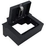 Center Console Gun Safe Vault - TuoJue Console Safe Lock Box Compatible with RAM 1500/2500/3500 LARAMIE/BIGHORN/POWERWAGON 2019-2025, NOT FIT Cup Holder with Cover, Superior Fingerprint Lock. TUOJUE