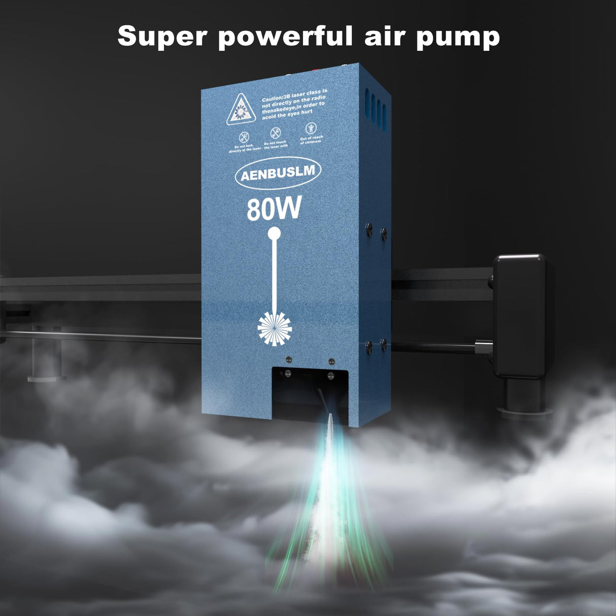 AENBUSLM T1 Laser Engraving Machine,80W Laser Module Built-in Air Pump 10W(10000mW) Output Power,Laser Cutting Engraving Tool Engraving Machine for Wood Metal Aluminum Glass Leather - Class 4 AENBUSLM