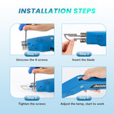 Bonoutil Hot Knife Fabric Rope Cutter 100W Styrofoam Cutter Foam Cutting 4 Blades Electric Heat Knife for Foam Cutting, Cloth, Canvas, Webbing, Rope, Cord Bonoutil